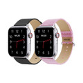 Waloo® Leather Grain & Shiny Brilliance Bands for Apple Watch (2-Pack) product image