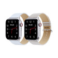 Waloo® Leather Grain & Shiny Brilliance Bands for Apple Watch (2-Pack) product image