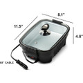 Zone Tech® 12V Portable Roaster With Glass Lid product image