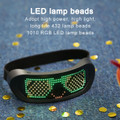 Bluetooth Luminous Glasses, LED Glasses Changeable, APP Controlled Smart Luminous Glasses, for Parties, Birthdays, Bars, Festivals, Can Display Text, Animation product image