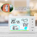 Digital Wireless Thermometer Hygrometer Indoor Outdoor High Precision Large LCD Backlight Clock Calendar product image
