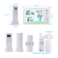 Digital Wireless Thermometer Hygrometer Indoor Outdoor High Precision Large LCD Backlight Clock Calendar product image