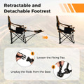 Adjustable Folding Camping Chair with Footrest  product image