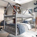 Wood-Frame House Bed for Kids  product image