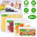 NewHome™ 20-Piece Reusable Food Storage Bags product image