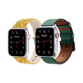 Waloo Bling and Breathable Leather Bands For Apple Watch  (2-Pack)  product image