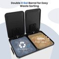 16-Gallon Dual Step Stainless Steel Trash and Recycle Bin product image