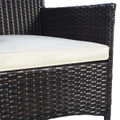 Costway Outdoor Patio Wicker Rattan Arm Chairs (Set of 2) product image
