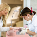 Manicure Nail Table with Bendable USB-Plug LED Table Lamp product image