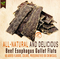 The Treat Shack® 6-Inch Beef Esophagus Gullet Flat Dog Treat (15 to 60 ct.) product image