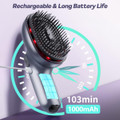 Electric Scalp Massager 3 in 1 Handheld Hair Growth Comb Portable Cordless Hair Oil Applicator Brush product image