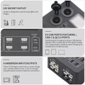 Portable Power Socket Box 12-24V Quick Charger Control Hub for RV SUV Boat Camping product image