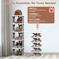 NewHome™ 6-Tier Narrow Shoe Rack product image