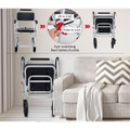 4-in-1 Foldable Bedside Commode Chair with Brakes, Bucket, & Footrest product image