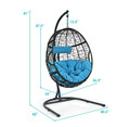 Hanging Cushioned Egg Hammock Chair with Stand product image