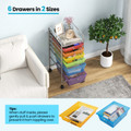 Multifunctional 6-Drawer Rolling Storage Cart Organizer product image