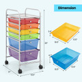 Multifunctional 6-Drawer Rolling Storage Cart Organizer product image