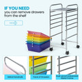 Multifunctional 6-Drawer Rolling Storage Cart Organizer product image