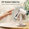 Desk Fan, Air Circulator Quiet Operating Fan For Bedroom, Portable Fan with USB, Personal Fan For Office and Living Room product image