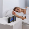 Dual Screen LED Digital Alarm Clock with FM Radio Temperature and Humidity Display product image