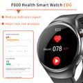 Smartwatch 1.55 Inch Screen with SOS Call Fall Detection and ECG Body Monitoring Sports Activity Tracker Black bamboo strap product image