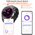 Smartwatch 1.55 Inch Screen with SOS Call Fall Detection and ECG Body Monitoring Sports Activity Tracker Black bamboo strap product image