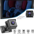 Car Baby Monitor, 4.3 Inch Camera Monitor Set, 360 Degree Rotation, Wide View, 1080P Infrared Night Vision Surveillance Camera, Stroller Mirror, Safe, Rear Facing product image