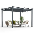 10 x 12-Foot Outdoor Aluminum Retractable Pergola Canopy product image