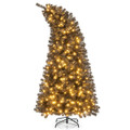 6/7-Foot Artificial Halloween Tree with Bendable Top Section & Warm Light product image