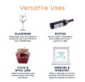 Cheer Collection Metallic Colors Wine Glass Markers product image