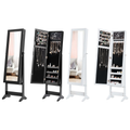 Mirrored Standing Jewelry Cabinet Storage Box product image