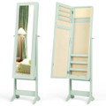 Mirrored Standing Jewelry Cabinet Storage Box product image