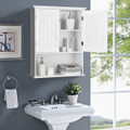 Wall-Mounted Bathroom Cabinet Storage Organizer with Doors & Shelves product image