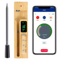 Smart Wireless Meat Thermometer with LED Display Bamboo Base, Up to 700ft App Remote Monitoring for BBQ, Grill, Oven, Rotisserie, Air Fryer, IP68 Waterproof product image