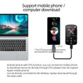 Portable 1.5 inch Bluetooth Mp3 Music Player Back Clip Built in Speaker Voice Recording Video Player FM E-book Photography 32GB product image