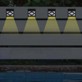 LED Solar Powered Garden Fence Light (4-Pack) product image