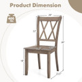 Wooden Farmhouse Dining Chairs (Set of 2) product image