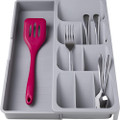 Cheer Collection® Expandable Kitchen Drawer Cutlery Organizer (1- or 2-Pack) product image