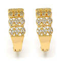 18K Gold-Filled CZ 20mm Hoop Earrings product image