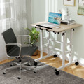 Height-Adjustable Mobile Standing Desk with Rolling Wheels product image