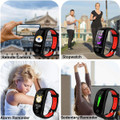 Fitness Watch ,Bluetooth Smart Bracelet Sleep Tracker, IP68 Waterproof Smart Watch with Pedometer, Activity Tracker for Men Women,Black and Red product image