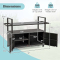 Outdoor Bar Cart with Tempered Glass Top  product image