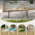 86.5" Outdoor Dining Table with Acacia Wood product image