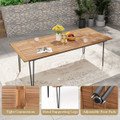 86.5" Outdoor Dining Table with Acacia Wood product image