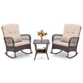 3- Piece Patio Rocker Set with Coffee Table product image