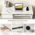 Computer Desk with Power Outlet and Keyboard Tray product image