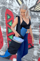 Yoga Mat Carrying Tote Bag with Large Pockets product image
