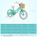 Adjustable Child's Bike with Training Wheels and Basket  product image