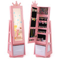 Kids' Jewelry Armoire Cabinet with Large Storage Capacity & Swivel Base product image