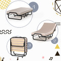 Rollaway Folding Bed with Memory Foam Mattress product image